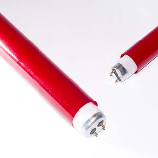 red sleeves for fluorescent bulb