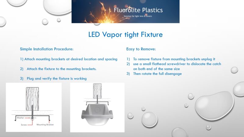 vapor tight led light fixture